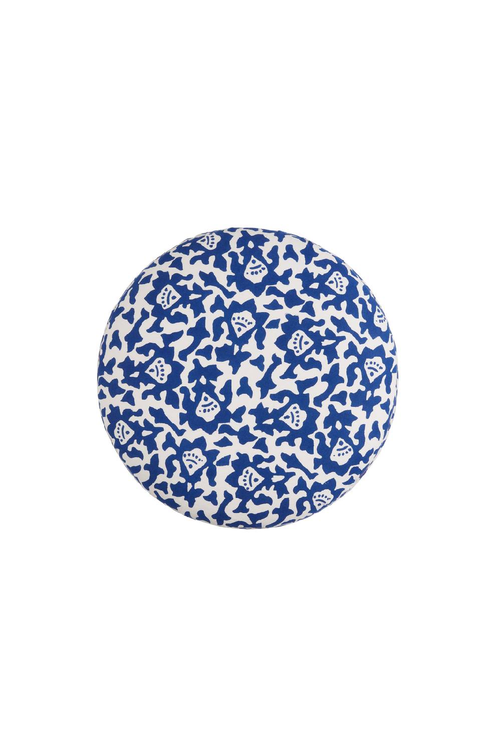 Lisa Corti pouf arabesque blue stripes blue natural Saldi