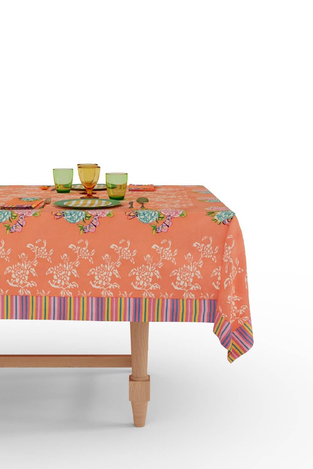 Lisa Corti telo cotone 140x240cm kandem queen peach Moda