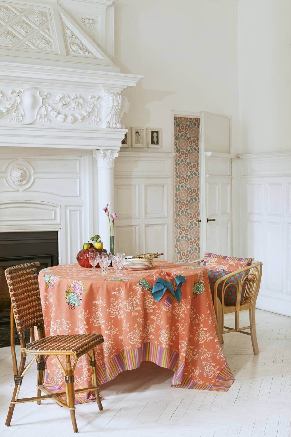 Lisa Corti telo cotone 180x270cm kandem queen peach Promozione