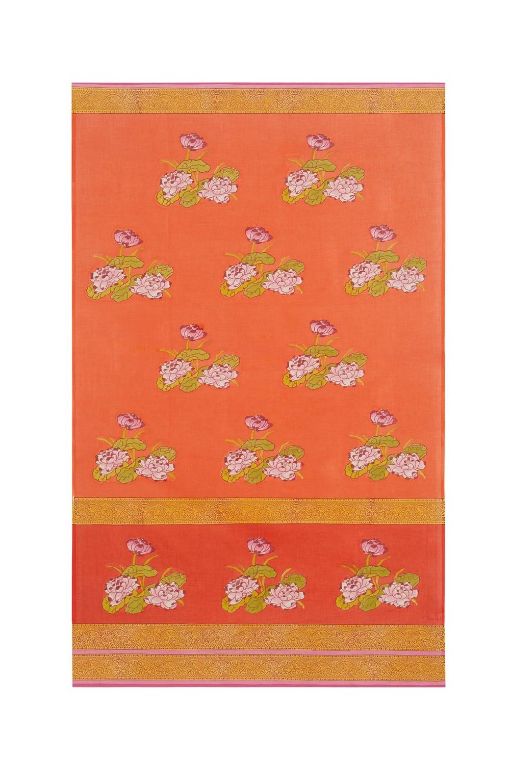 Lisa Corti pareo tea flower orange Prezzo Ridotto