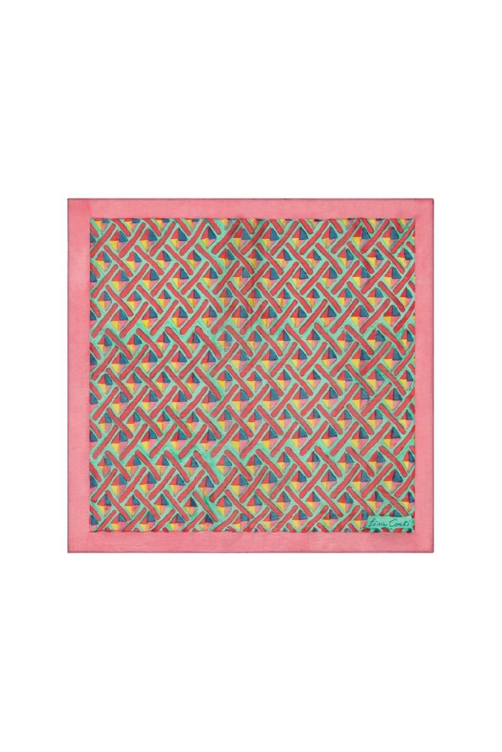 Lisa Corti pochette seta giza aqua Novità