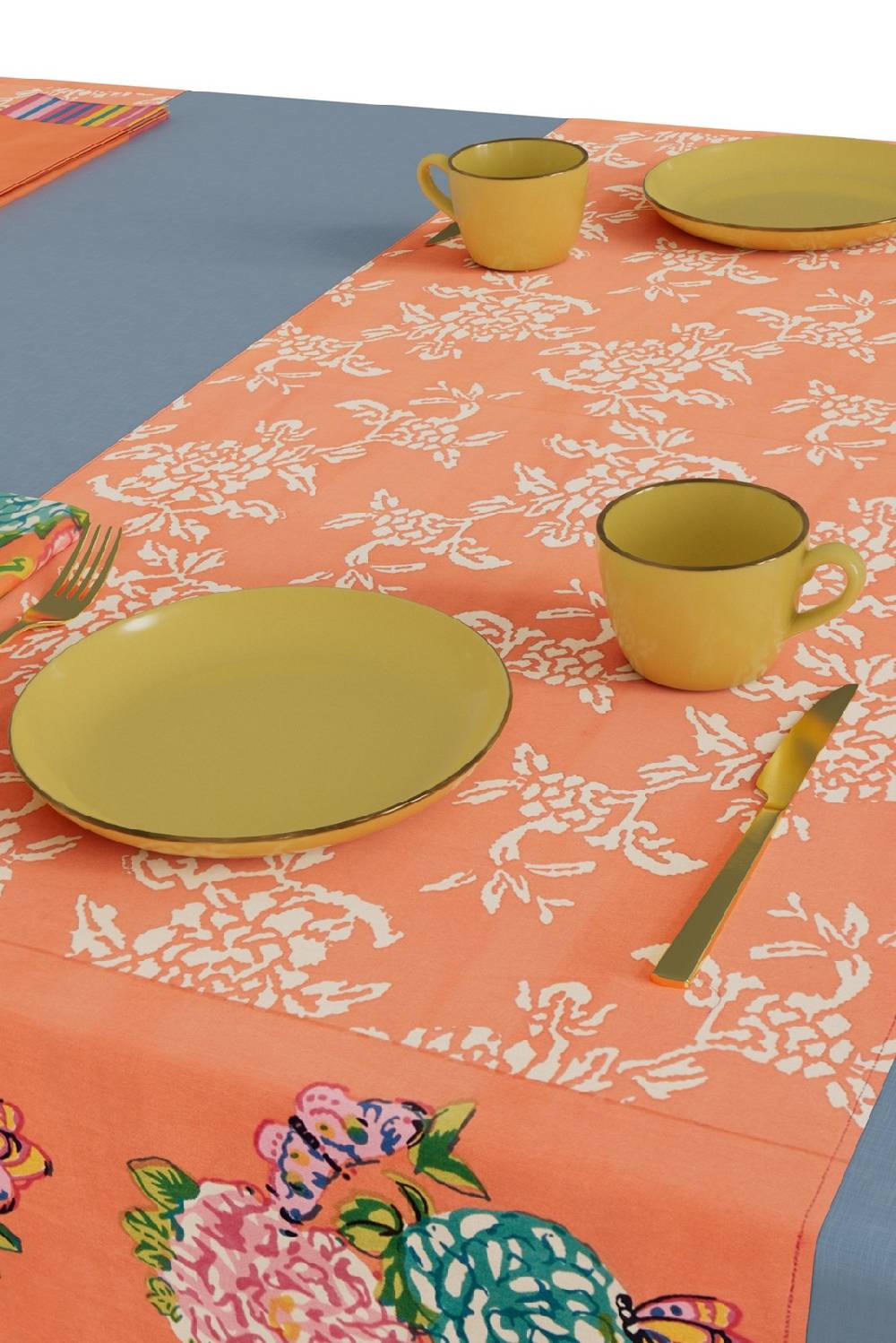 Lisa Corti tovaglietta doppia cotone 50x150cm kandem queen peach I Più Venduti