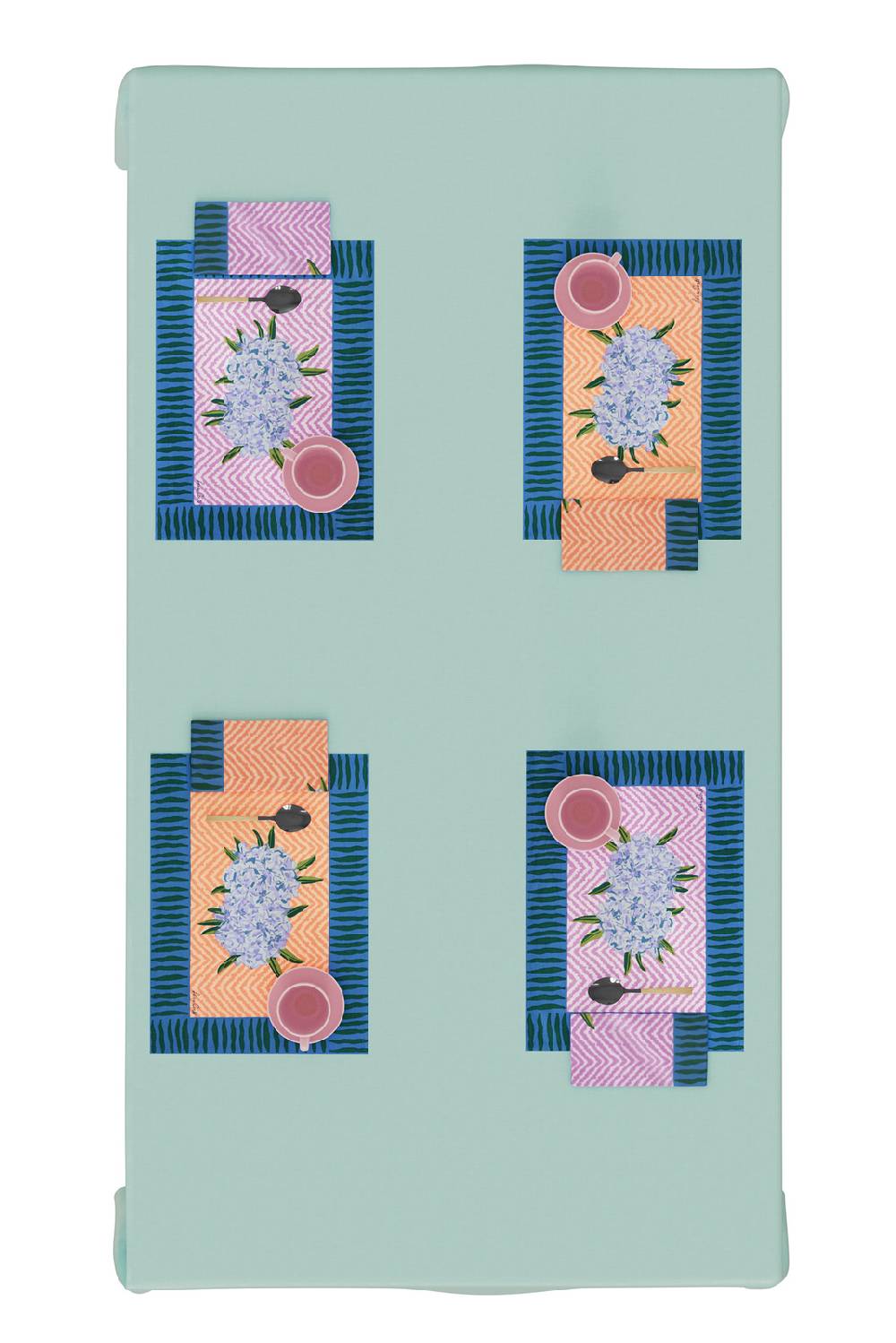 Lisa Corti tovagliolo cotone 50x50cm oleander peach Qualità Garantita
