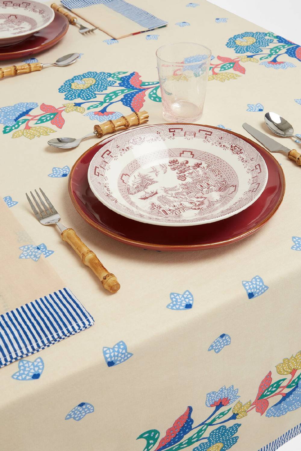 Lisa Corti tovagliolo cotone 50x50cm cutter brooks x lisa corti indonesian natural cold butterfly Sconto