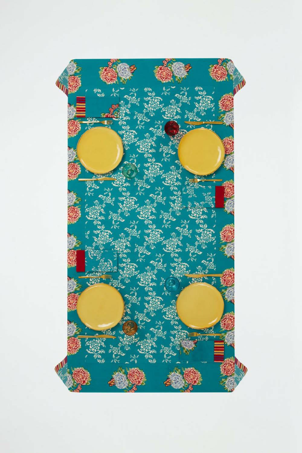 Lisa Corti telo cotone 140x240cm kandem queen green I Più Venduti