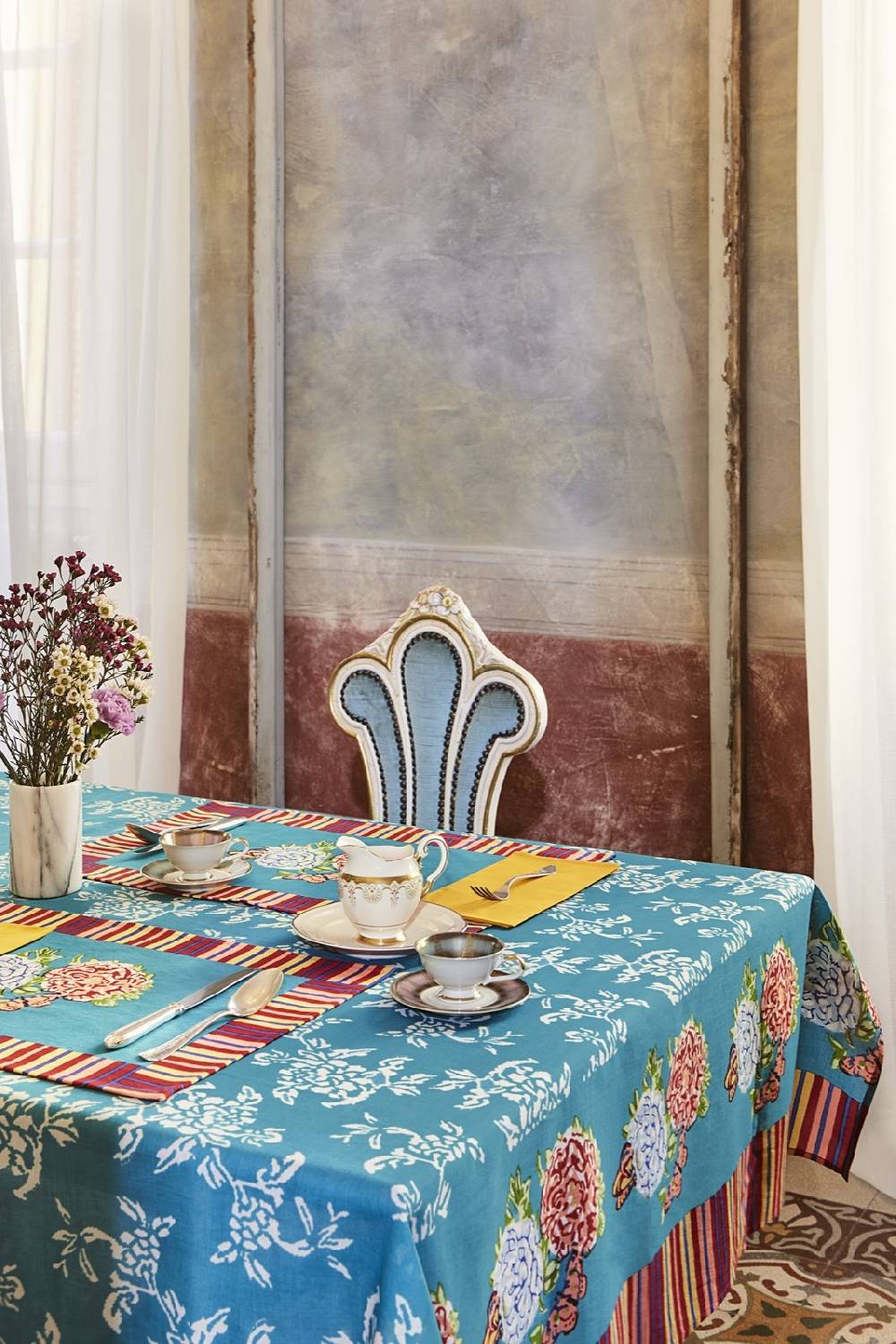 Lisa Corti telo cotone 140x240cm kandem queen green I Più Venduti