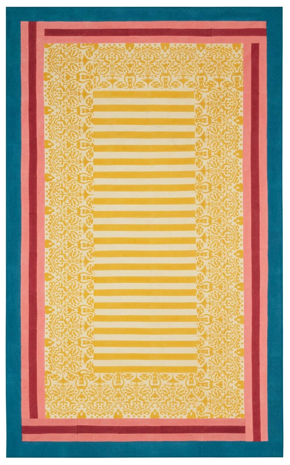 Lisa Corti telo cotone 140x240cm damask design gold Moda