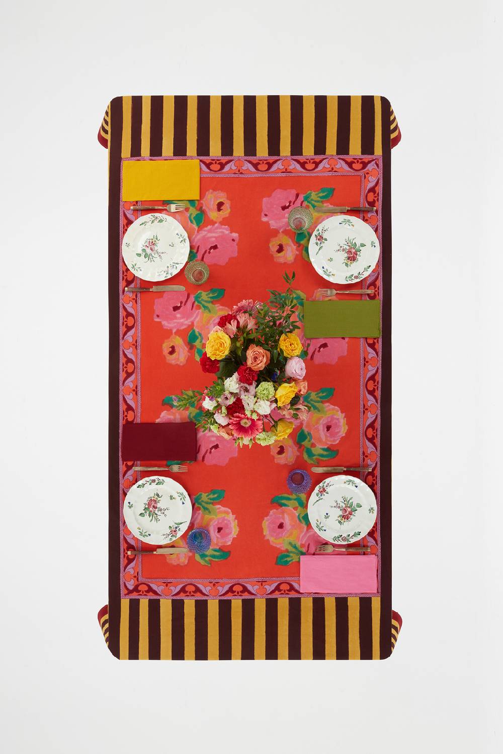 Lisa Corti telo cotone 140x240cm nizam red 2025