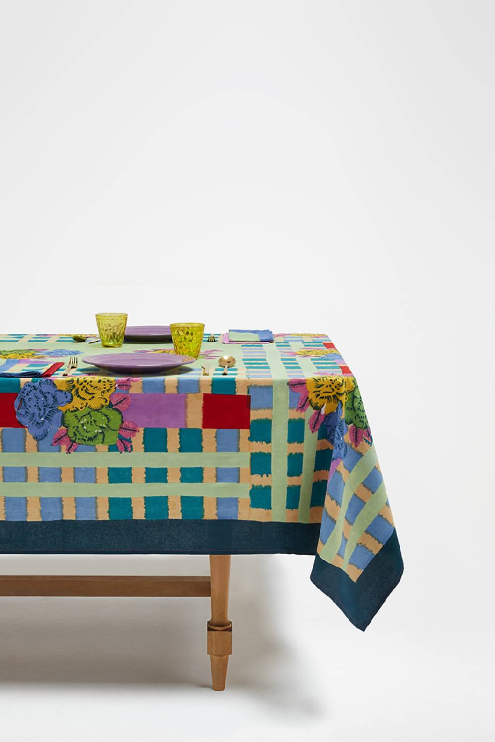 Lisa Corti telo cotone 140x240cm ankara aqua Nuovo