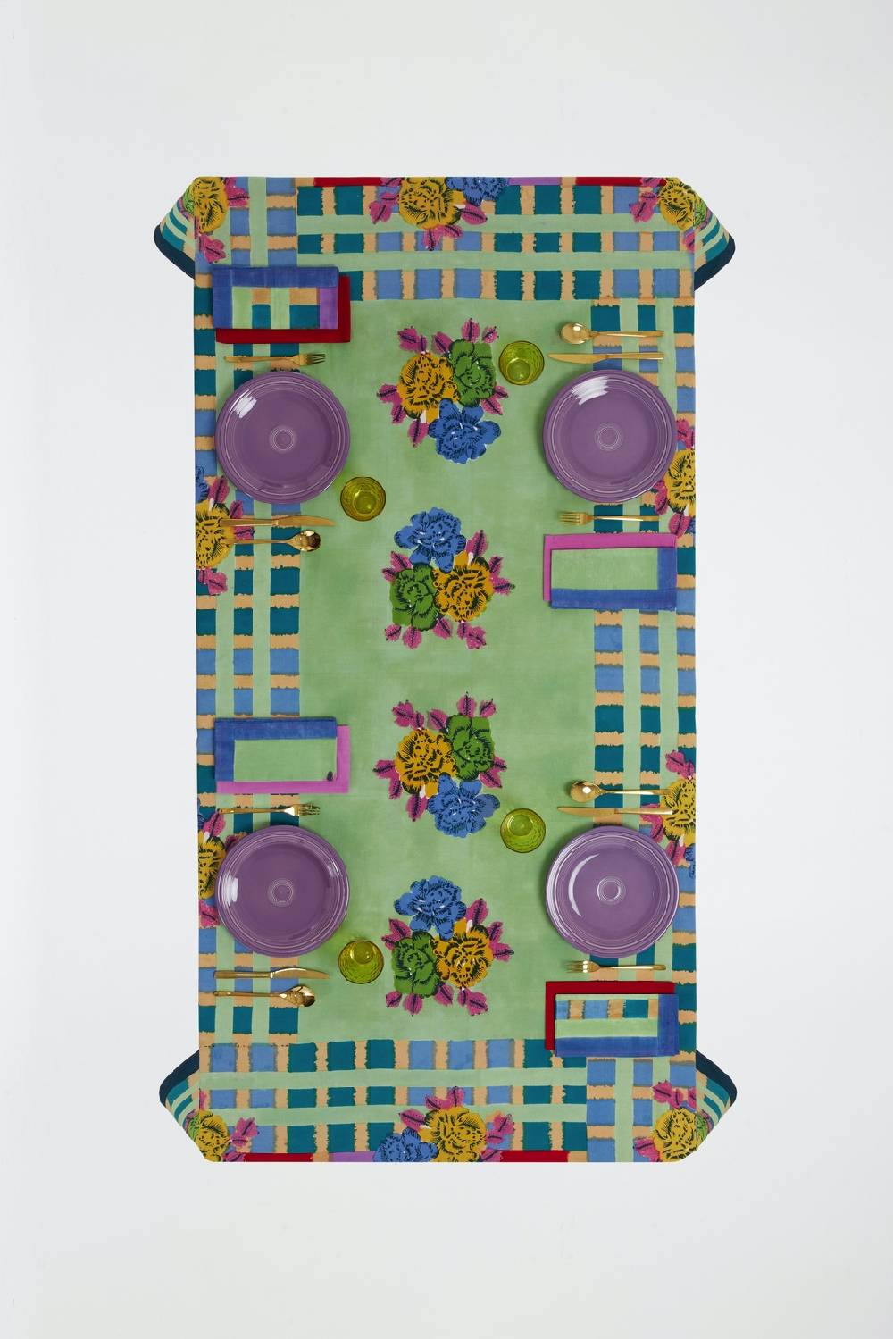 Lisa Corti telo cotone 140x240cm ankara aqua Nuovo