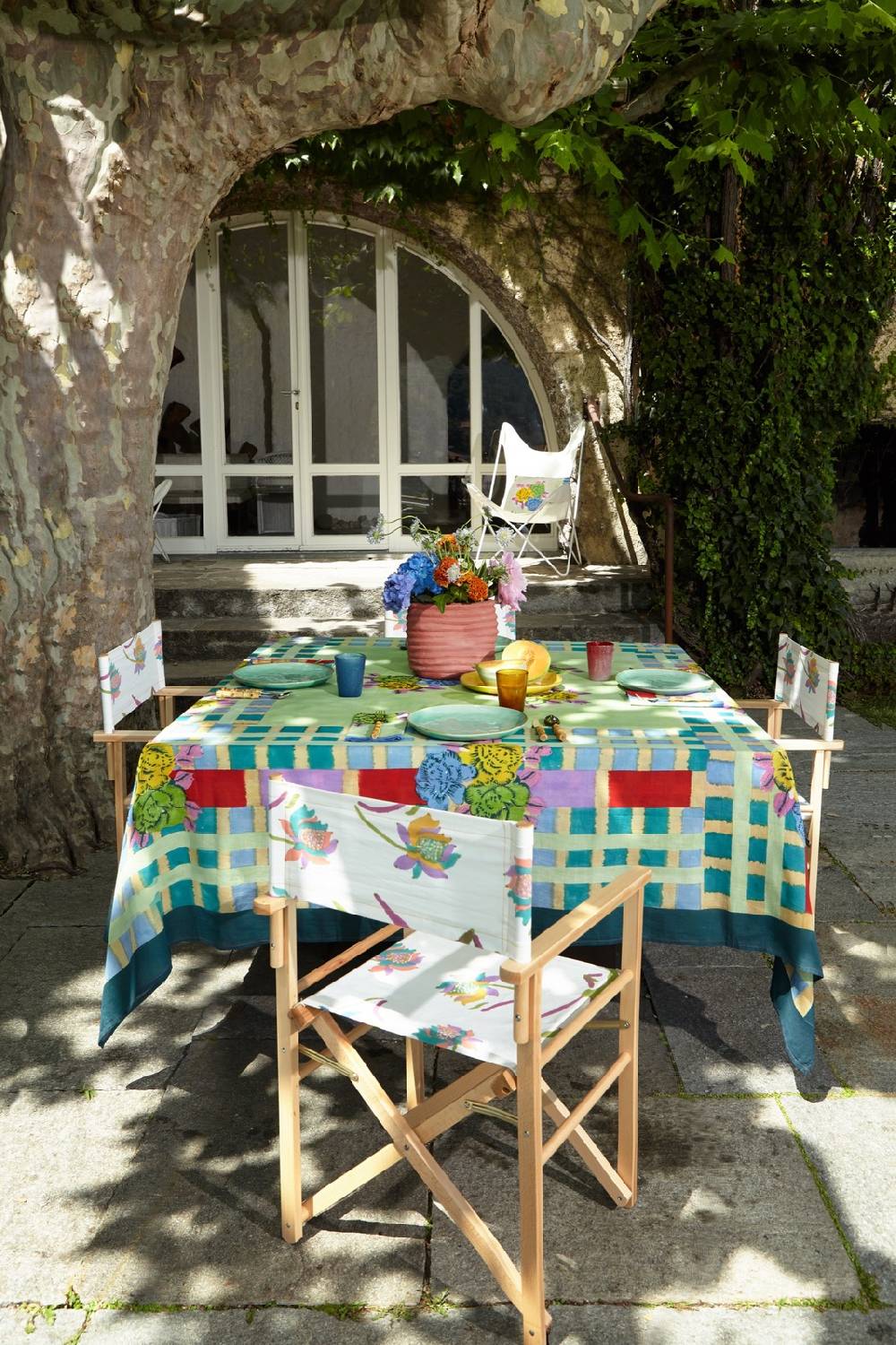 Lisa Corti telo cotone 140x240cm ankara aqua Nuovo
