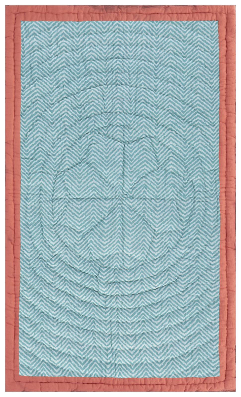 Lisa Corti trapunta reversibile 110x180cm oleander lilac-peach Italy