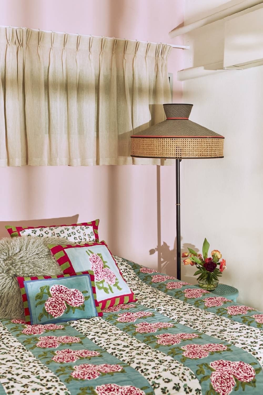 Lisa Corti cuscino cotone 30x40cm leopard stripes sky Sconto