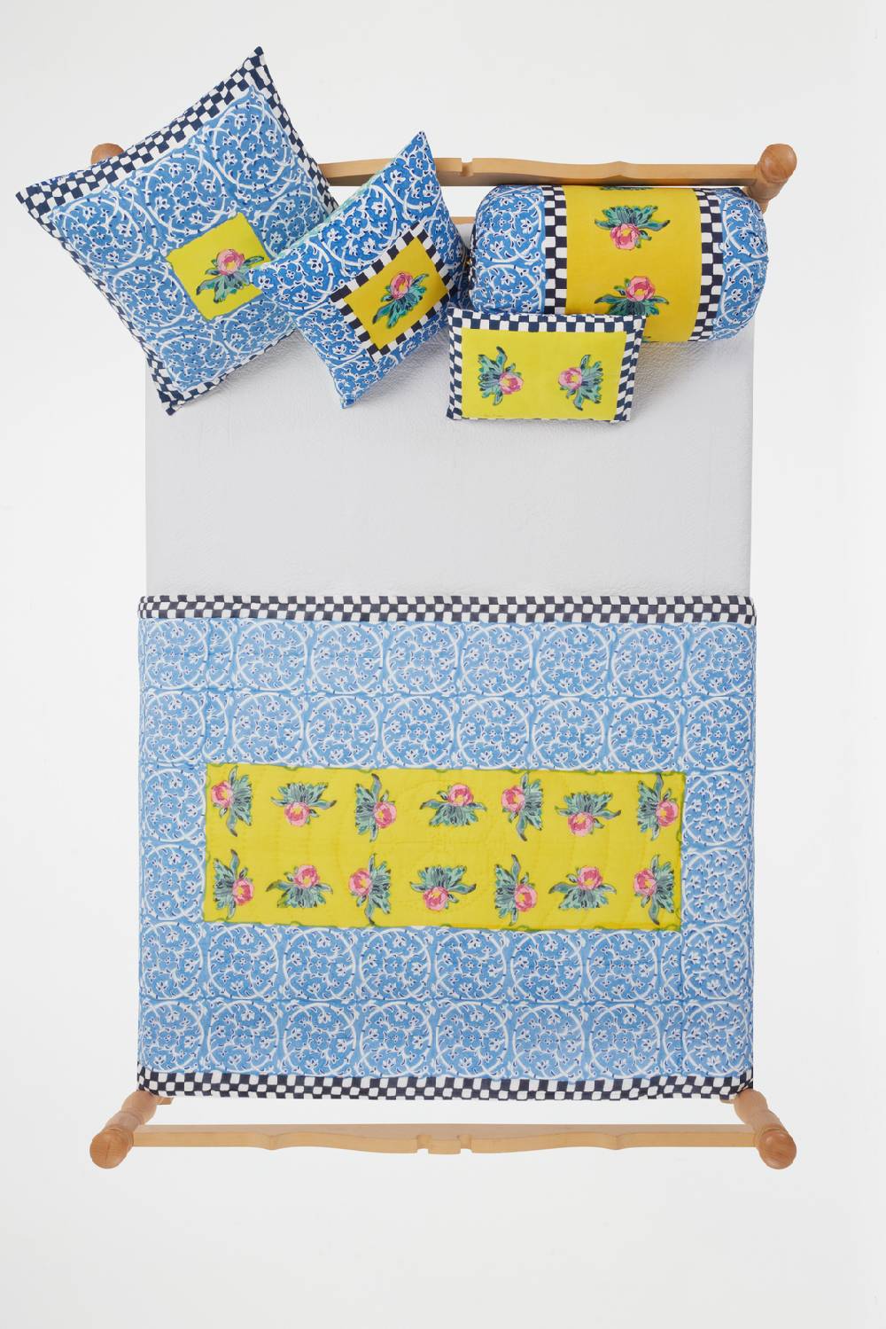 Lisa Corti cuscino cotone 30x40cm tiles yellow Saldi
