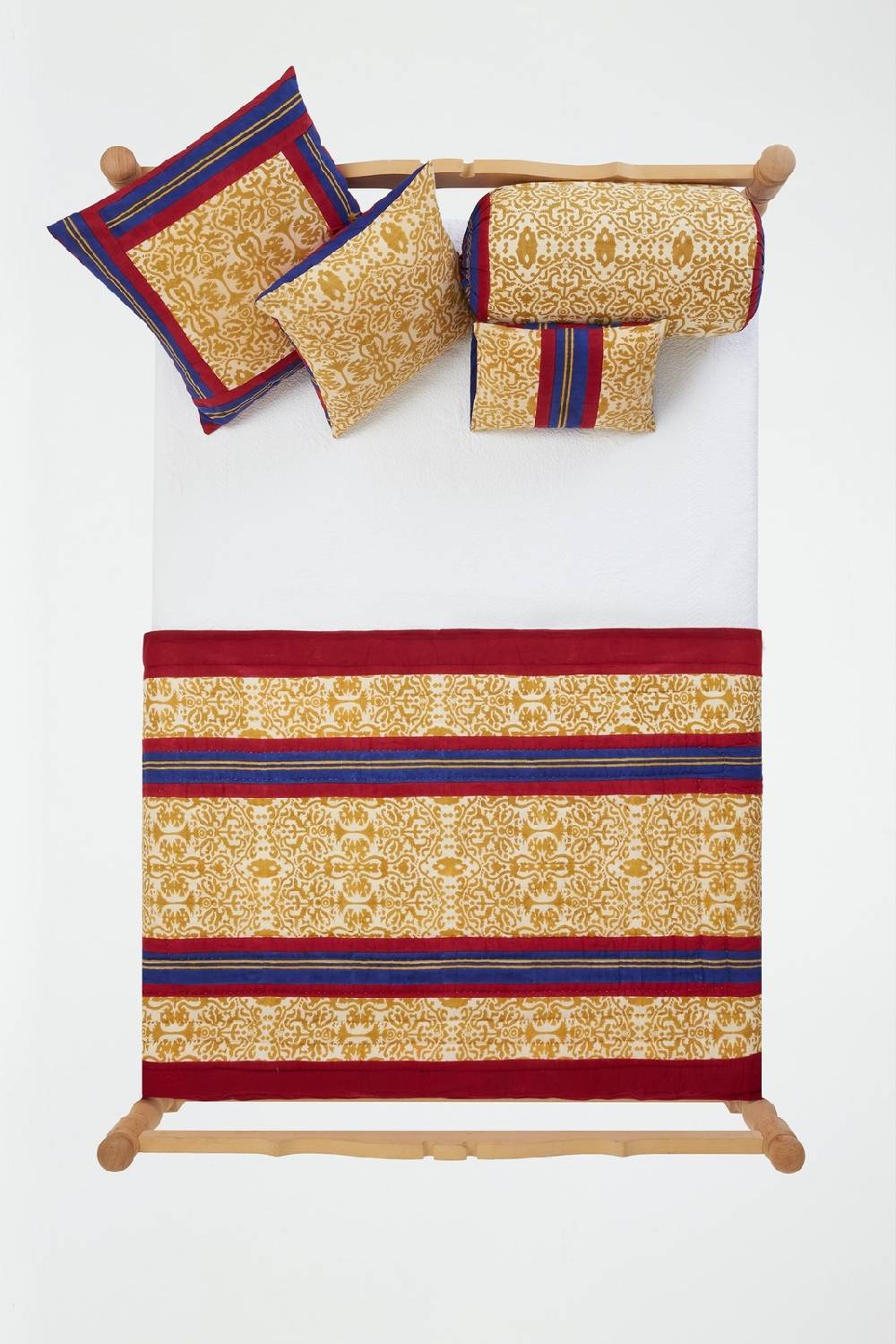Lisa Corti cuscino cotone 30x40cm damask stripes chutney Hotsell