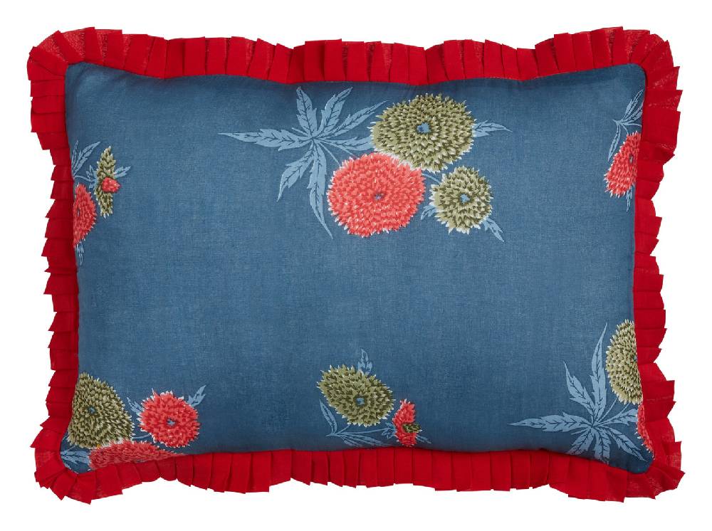 Lisa Corti federa organza 35x50cm small dahlia grey In Saldo