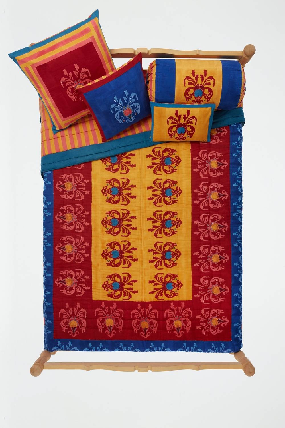 Lisa Corti federa cotone 45x45cm brocade royal blue Qualità