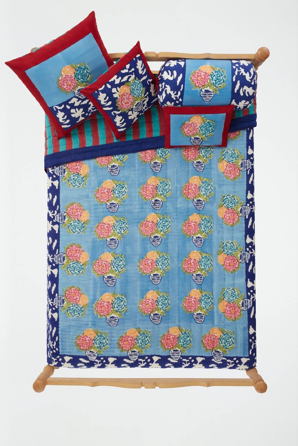 Lisa Corti trapunta reversibile 250x270cm lisa corti x la minervetta blue pot sky Novità