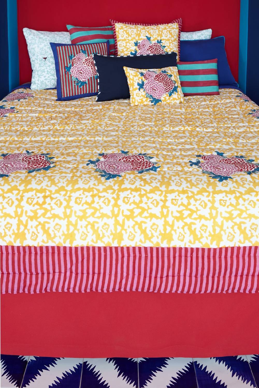Lisa Corti trapunta reversibile 250x270cm lisa corti x la minervetta arabesque corolla gold natural Economico