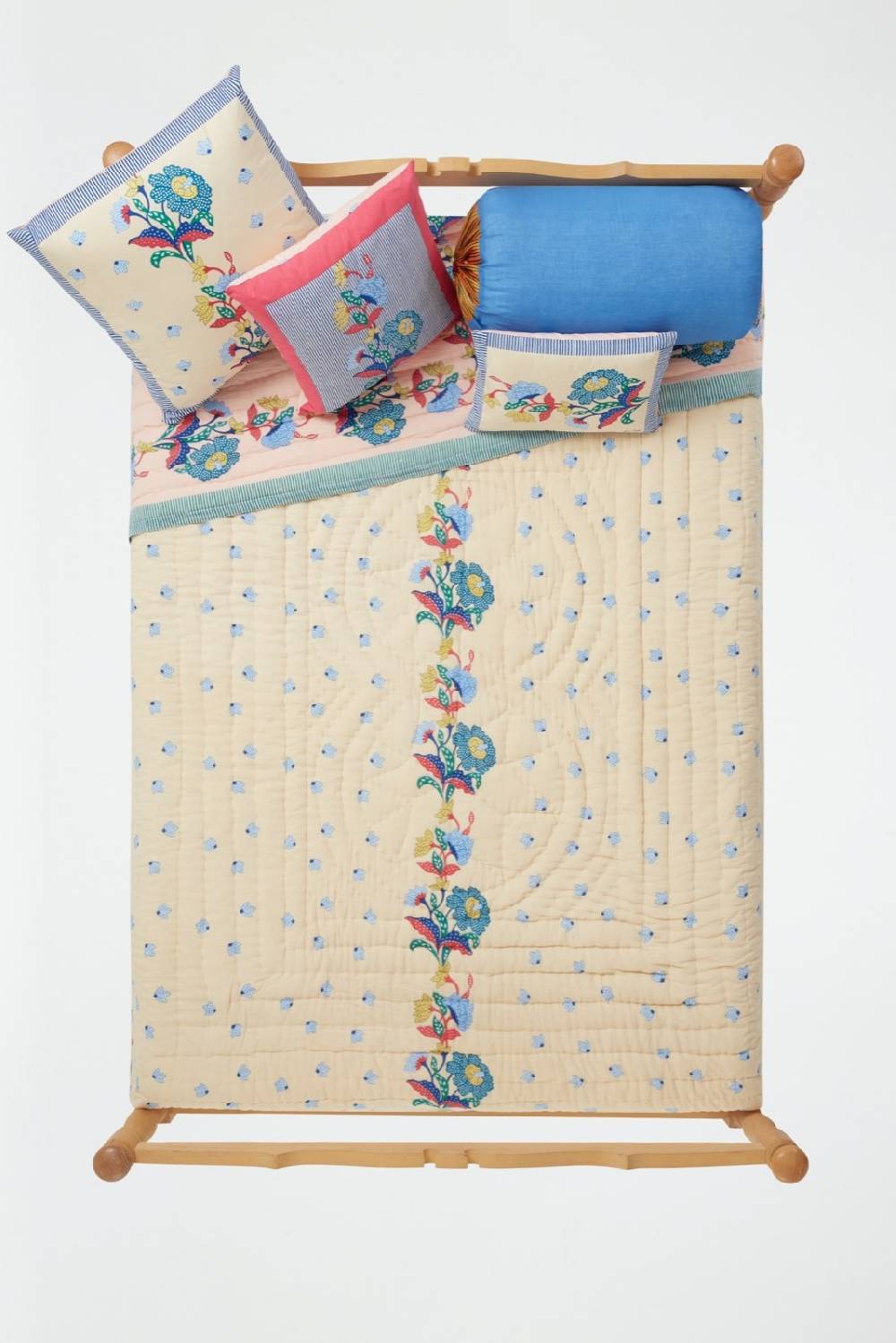Lisa Corti trapunta reversibile 250x270cm cutter brooks x lisa corti indonesian natural cold Online