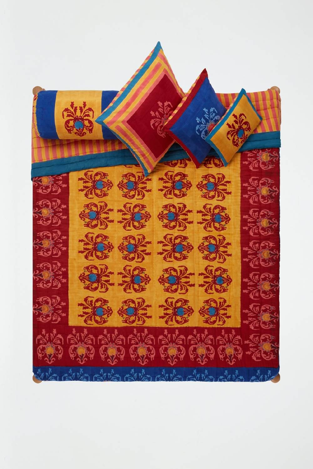 Lisa Corti trapunta reversibile 250x270cm brocade royal blue Ultimo giorno