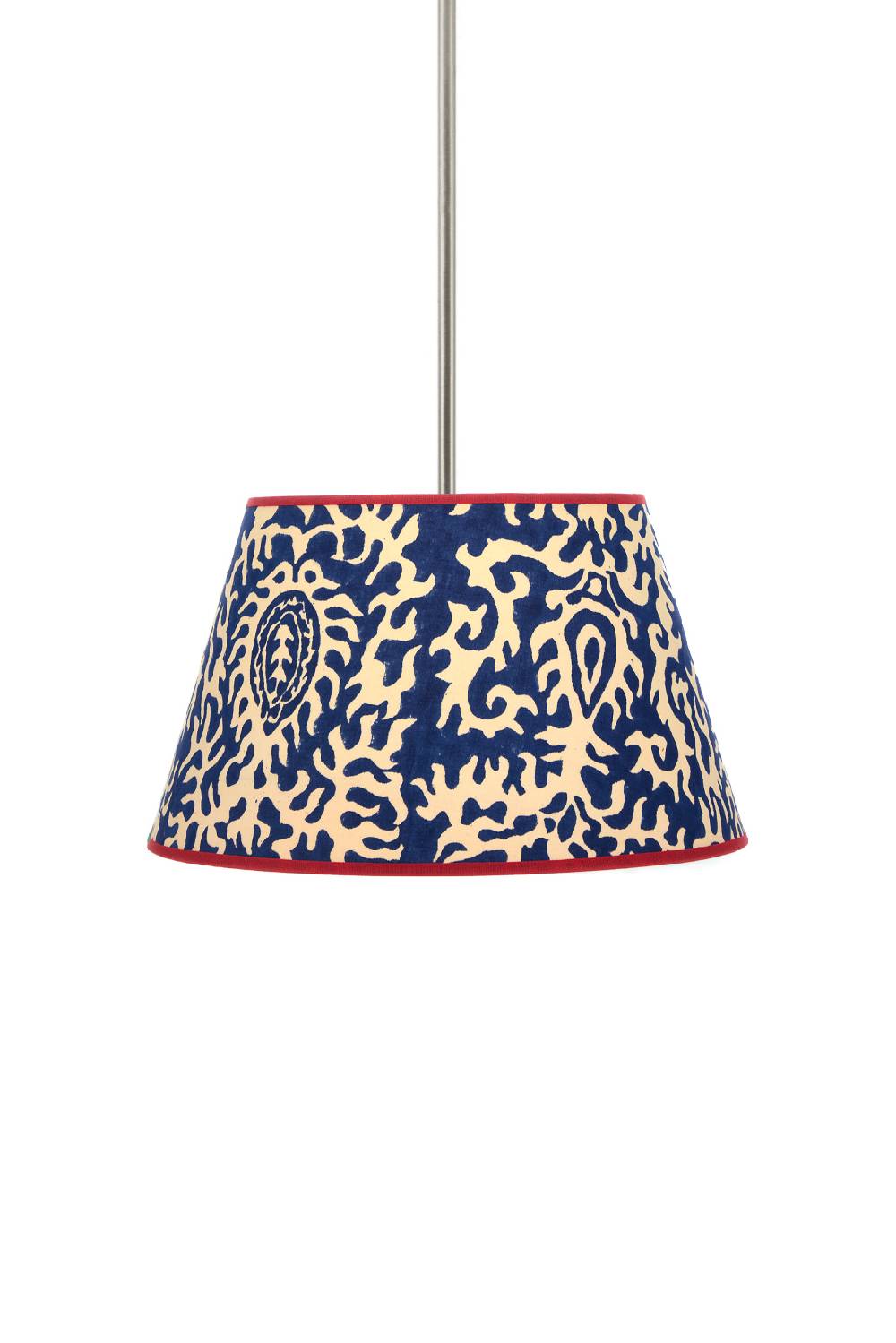 Lisa Corti paralume diam 30 suzani damask royal blue Promozione Limitata