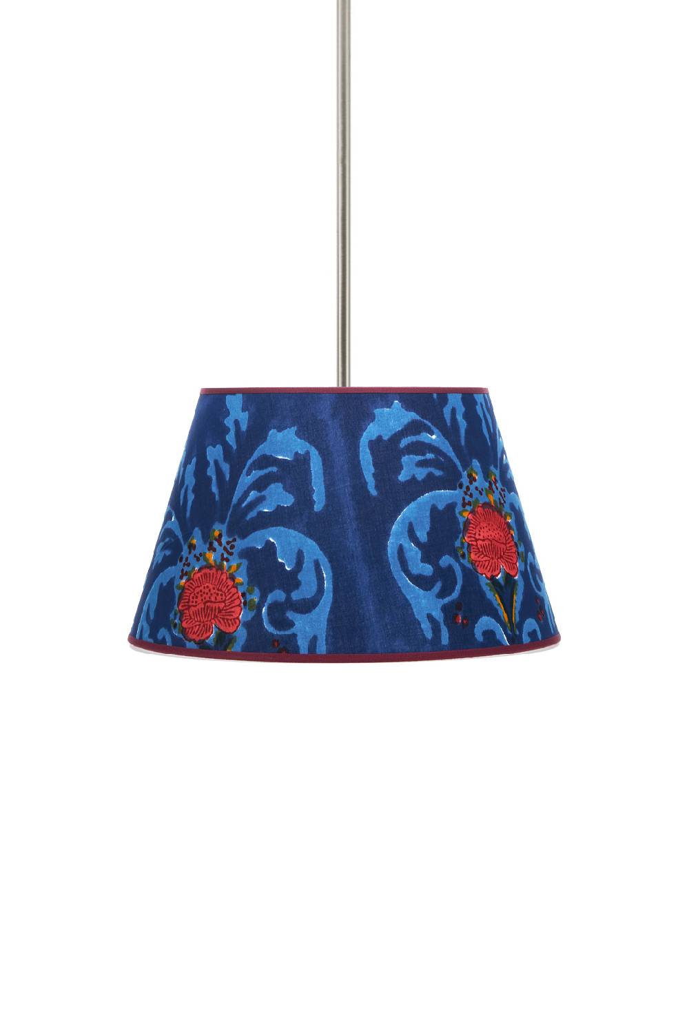 Lisa Corti paralume diam 30 brocade royal blue Fino Al -60%
