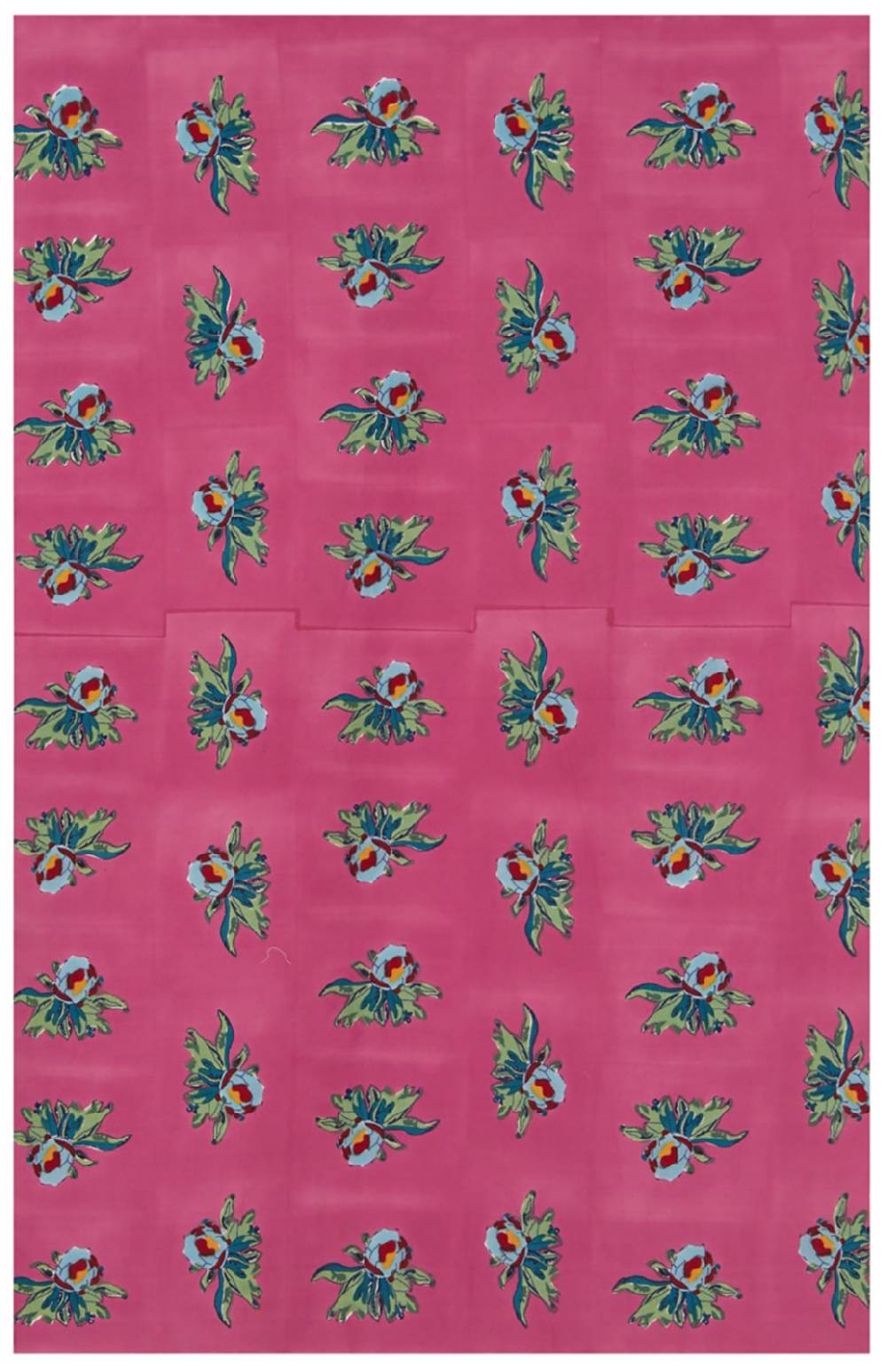 Lisa Corti tessuto arabesque flower mauve