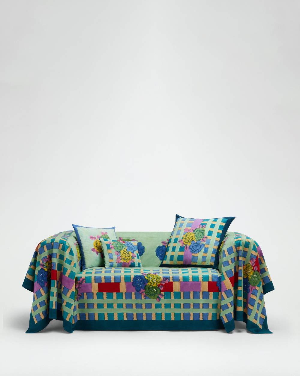 Lisa Corti telo cotone 250x270cm ankara aqua Sconto