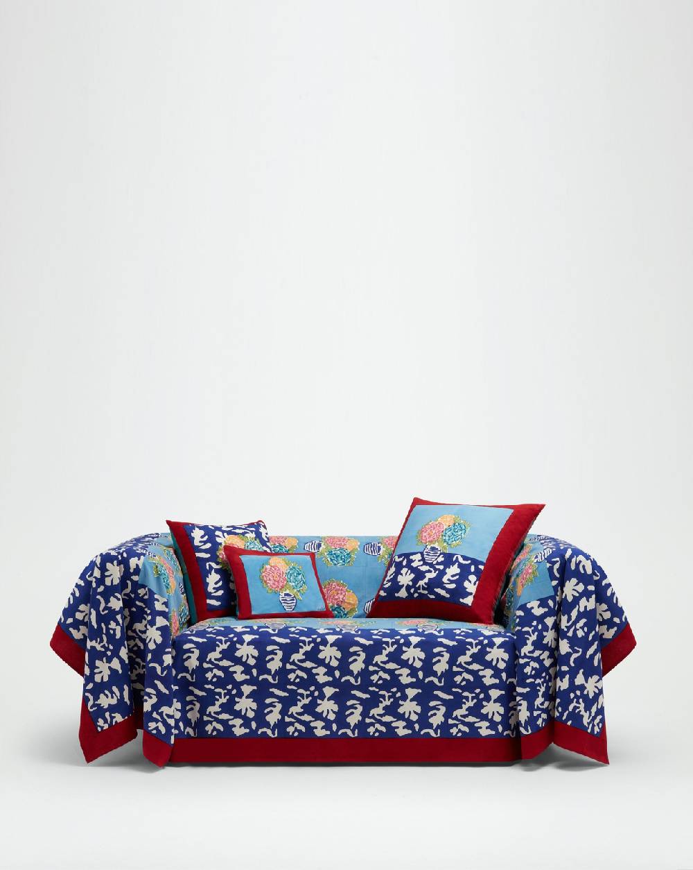 Lisa Corti telo cotone 250x270cm lisa corti x la minervetta blue pot sky Online