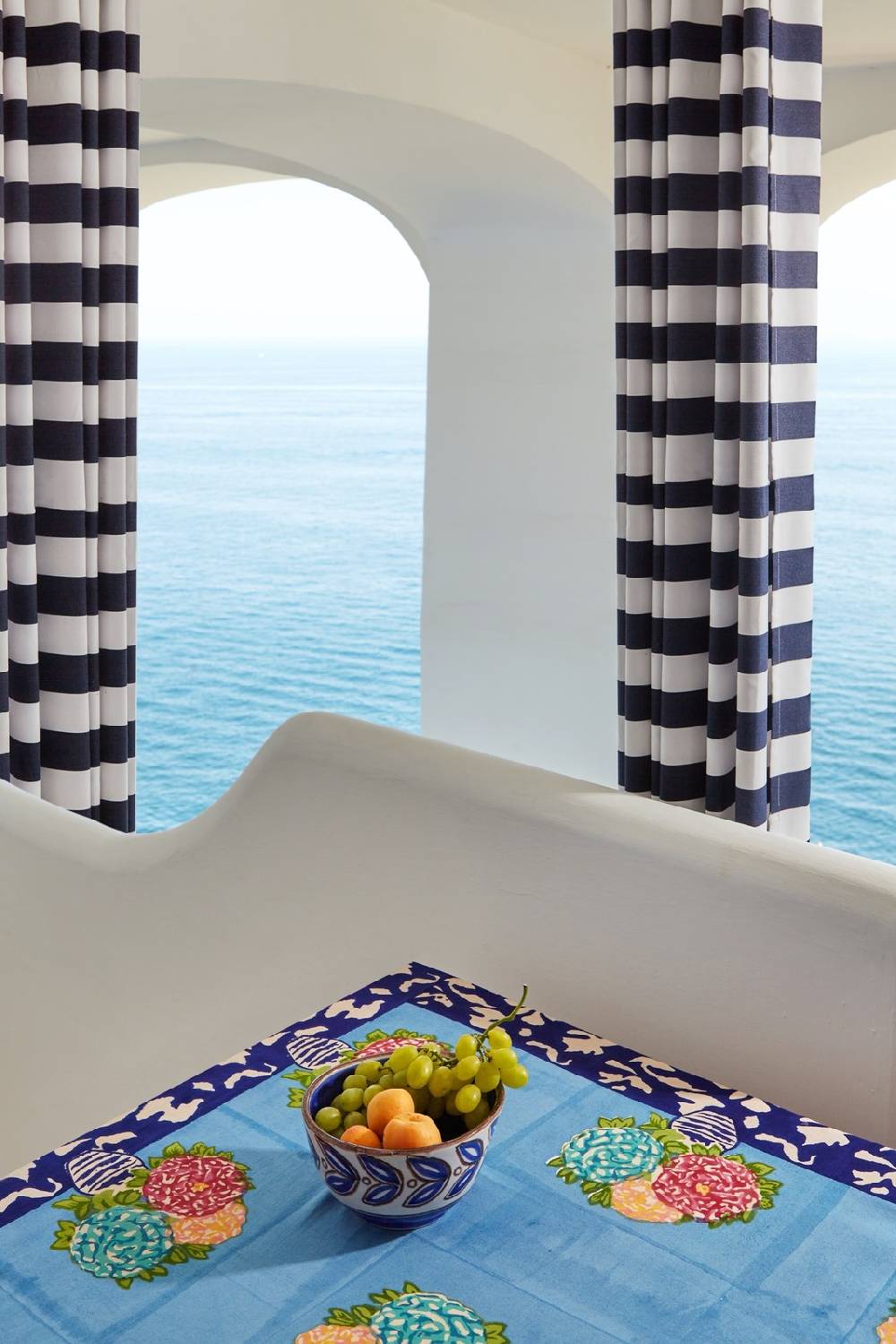Lisa Corti telo cotone 250x270cm lisa corti x la minervetta blue pot sky Online