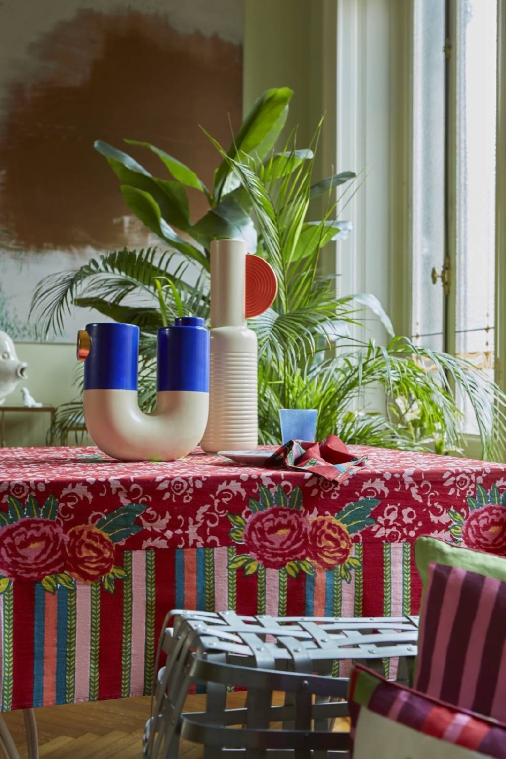 Lisa Corti telo cotone 250x270cm love red Hotsell