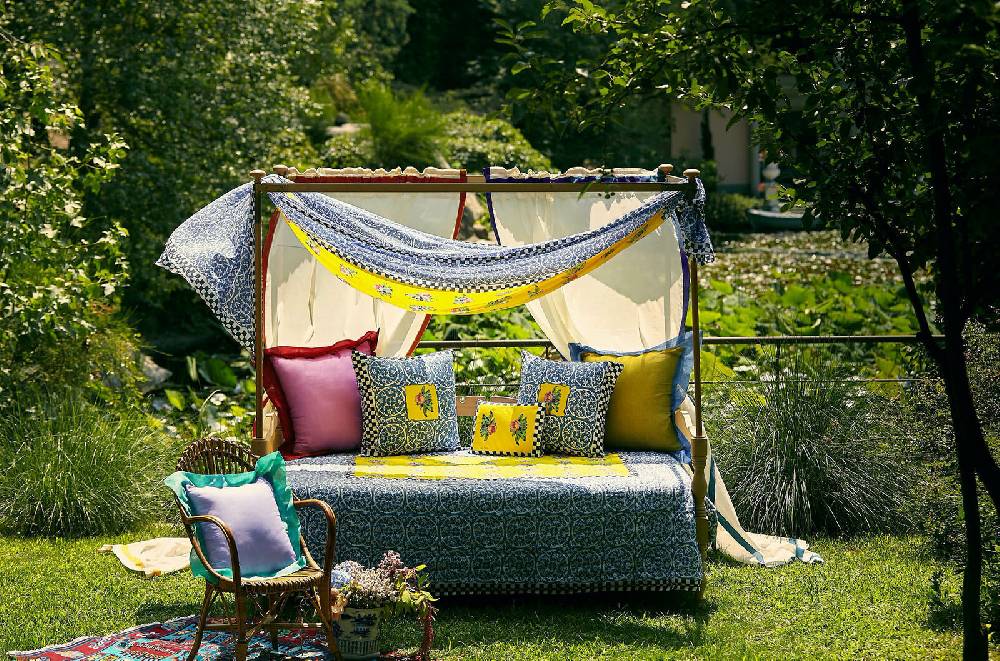 Lisa Corti tenda cotone 120x330cm bordo maroon Consegna Veloce