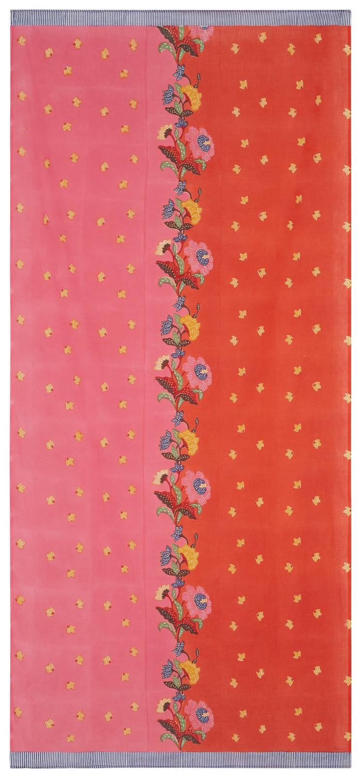 Lisa Corti tenda mussola di cotone 110x240cm indonesian red rose Sconto