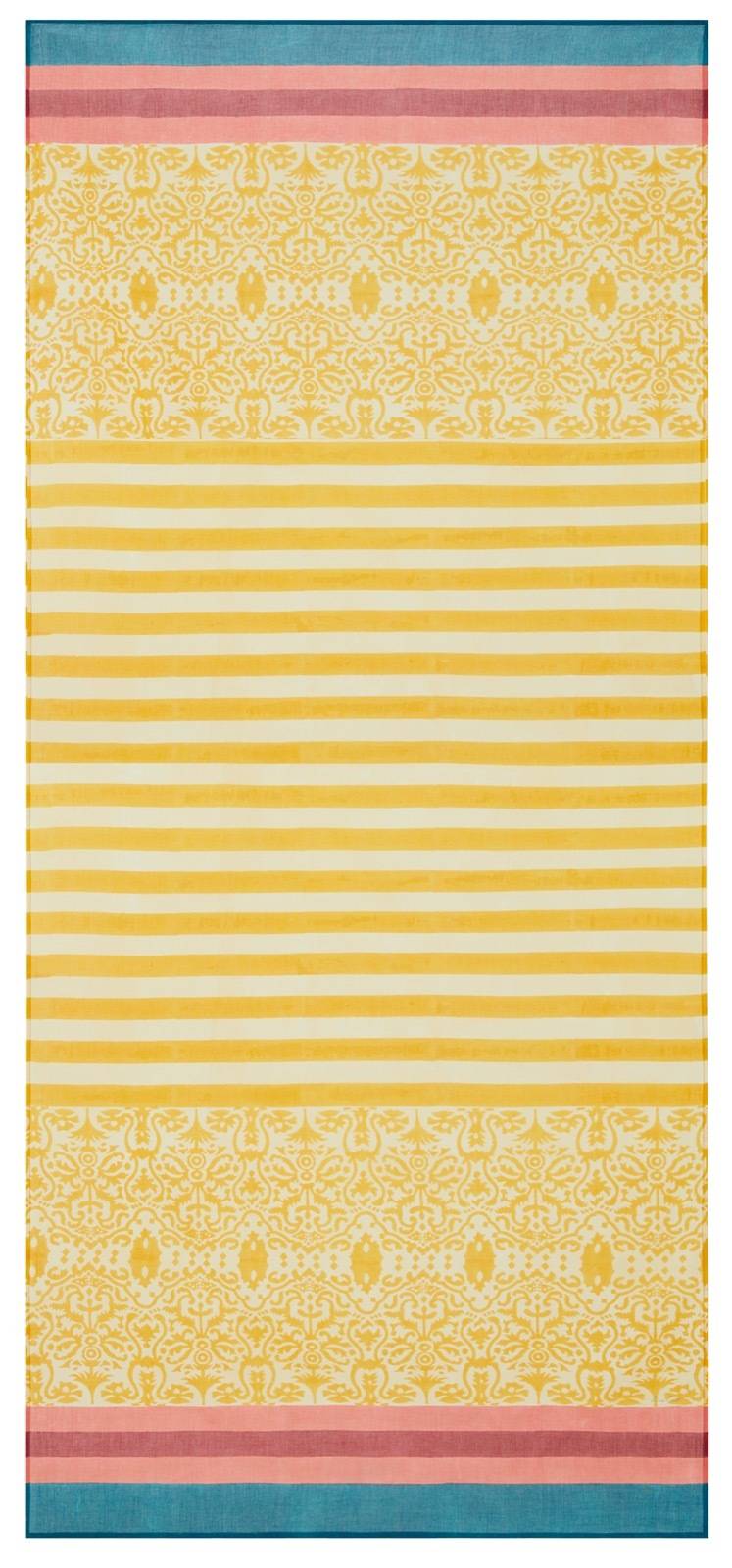 Lisa Corti tenda mussola di cotone 110x240cm damask design gold Online