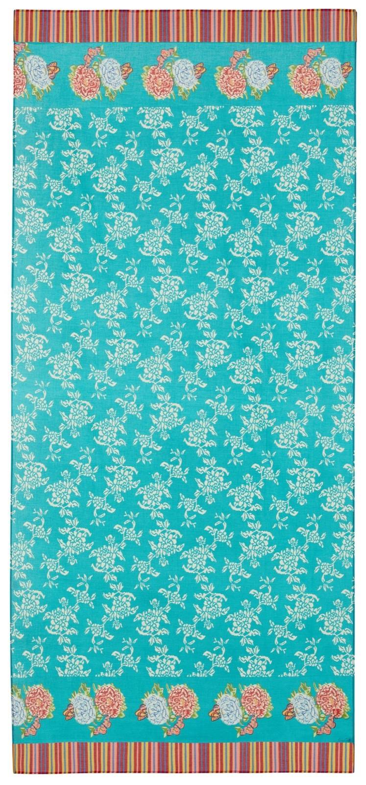 Lisa Corti tenda mussola di cotone 110x240cm kandem queen green Vendita Economica