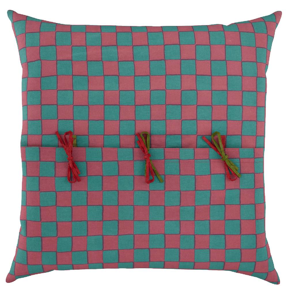 Lisa Corti federa cotone 60x60cm kandem queen peach Italy