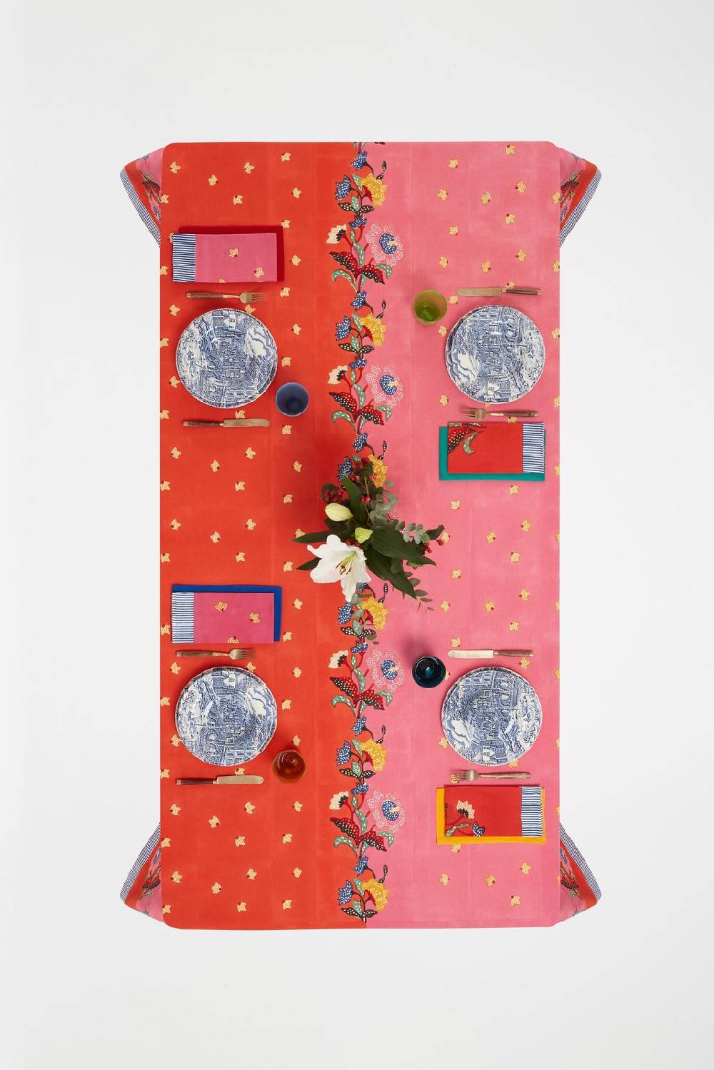 Lisa Corti telo cotone 180x350cm indonesian red rose 2025