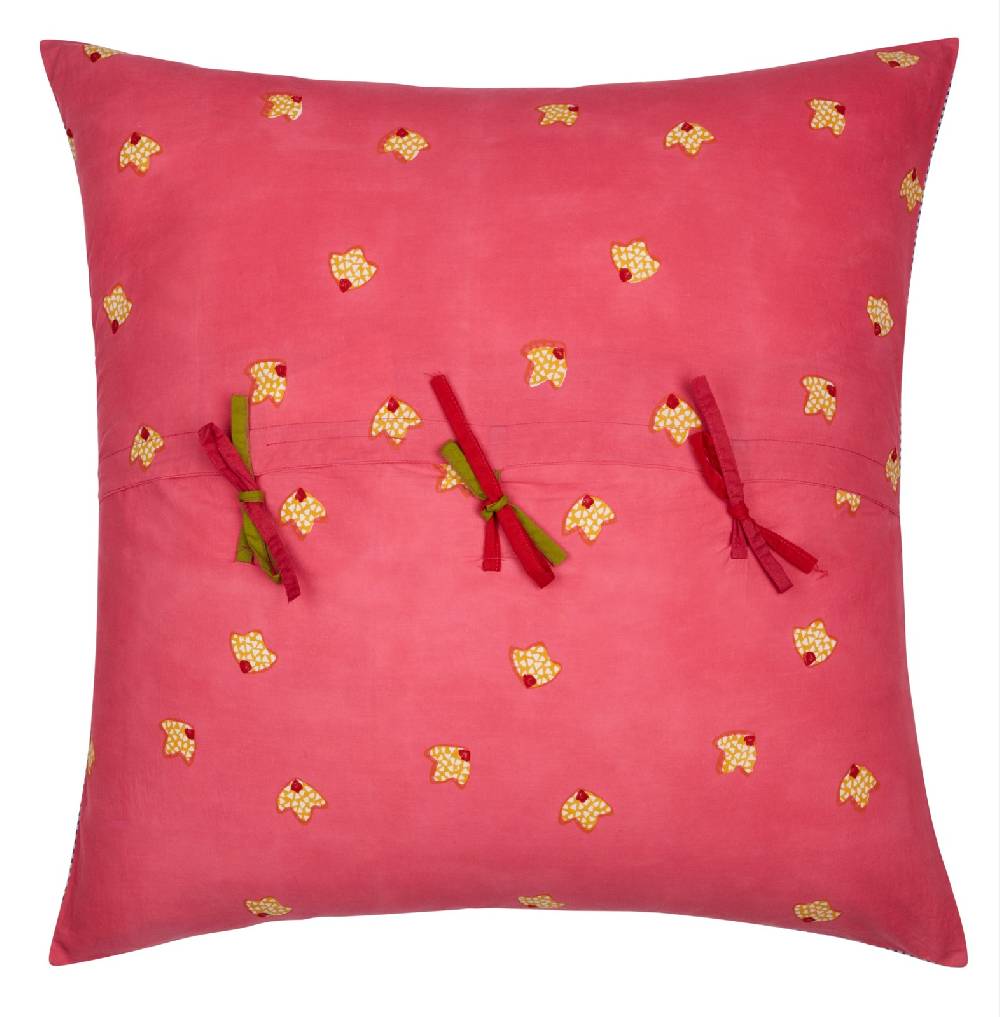 Lisa Corti federa cotone 60x60cm indonesian red rose Negozi Online