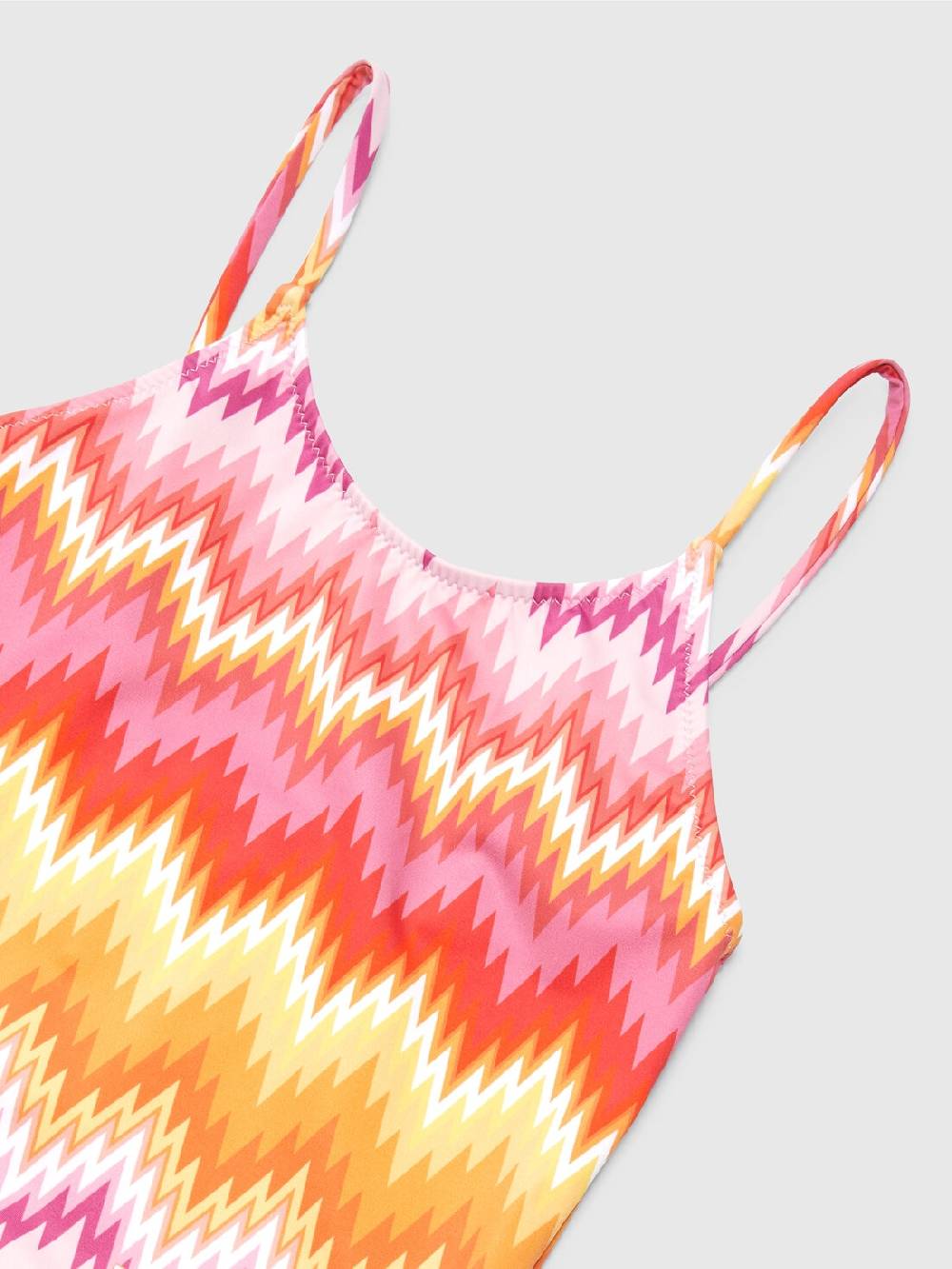﻿M Missoni Costume intero chevron con scritta logo Saldi Di Fabbrica