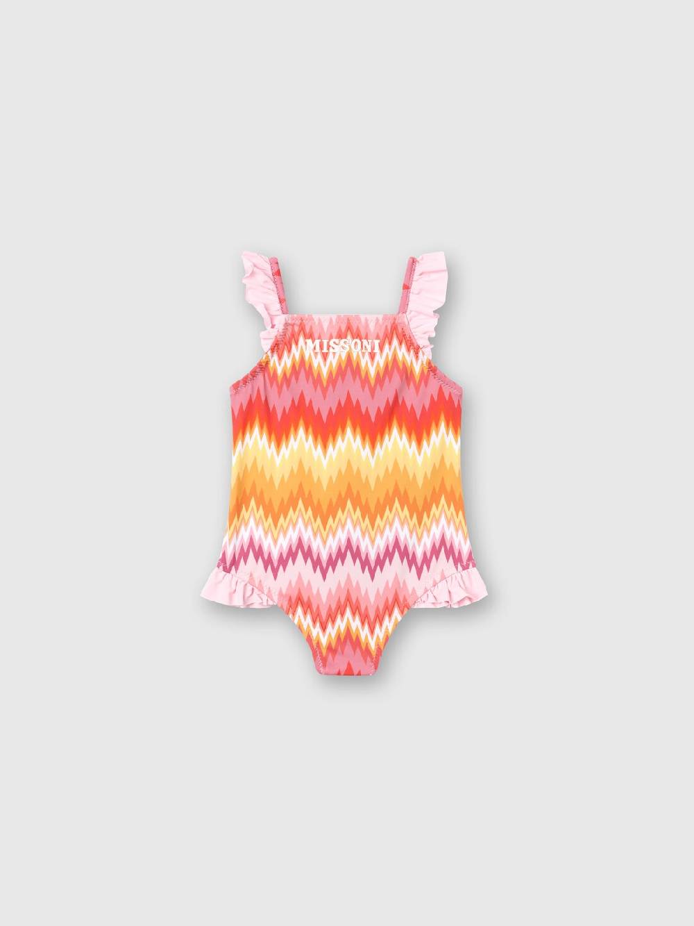 M Missoni Costume intero chevron con volant e logo I Più Venduti