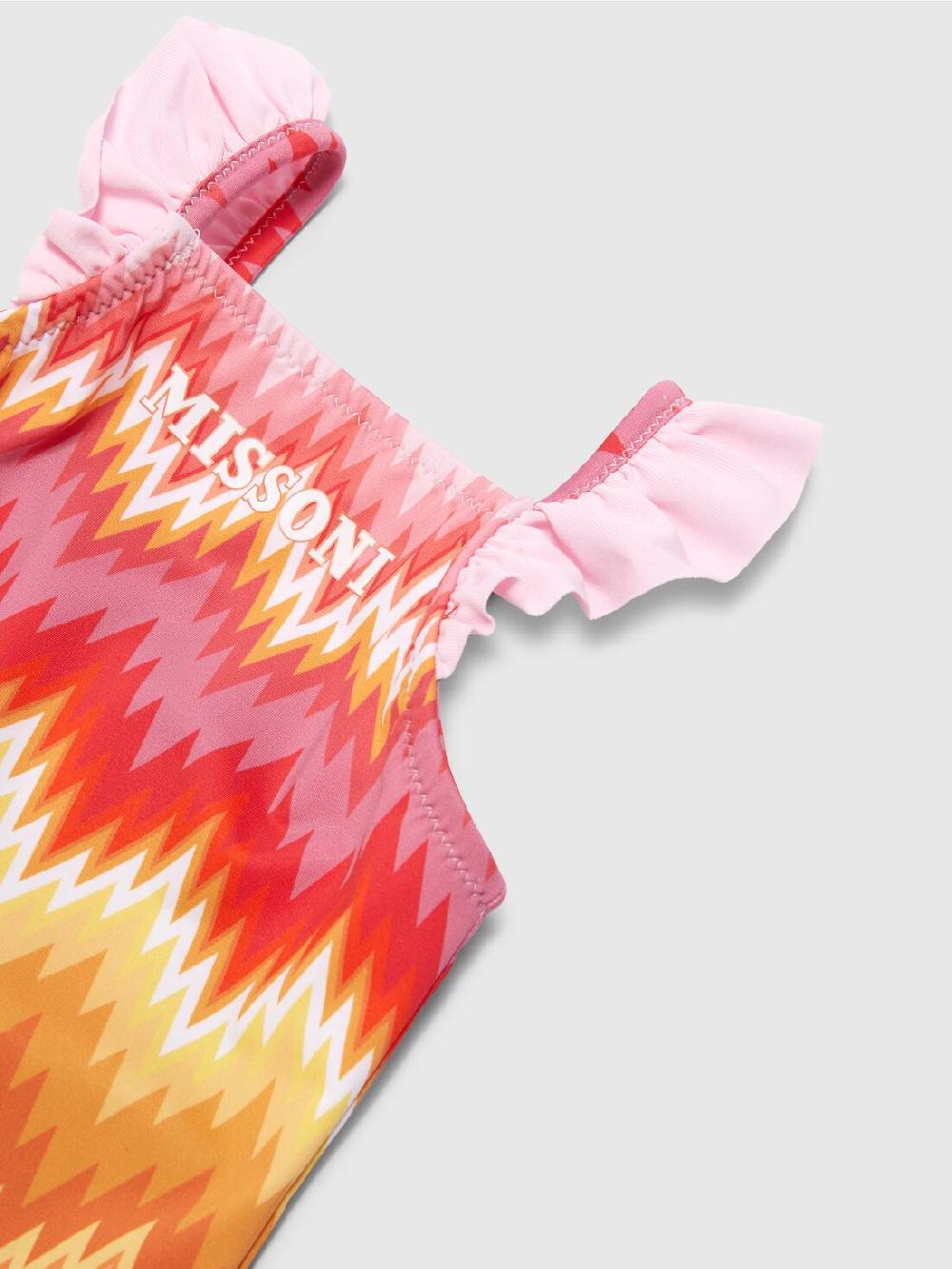 M Missoni Costume intero chevron con volant e logo I Più Venduti