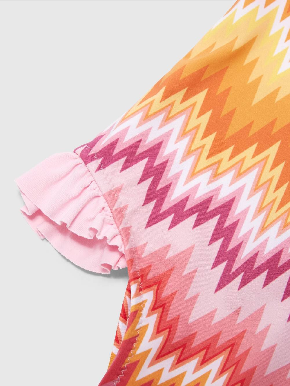 M Missoni Costume intero chevron con volant e logo I Più Venduti