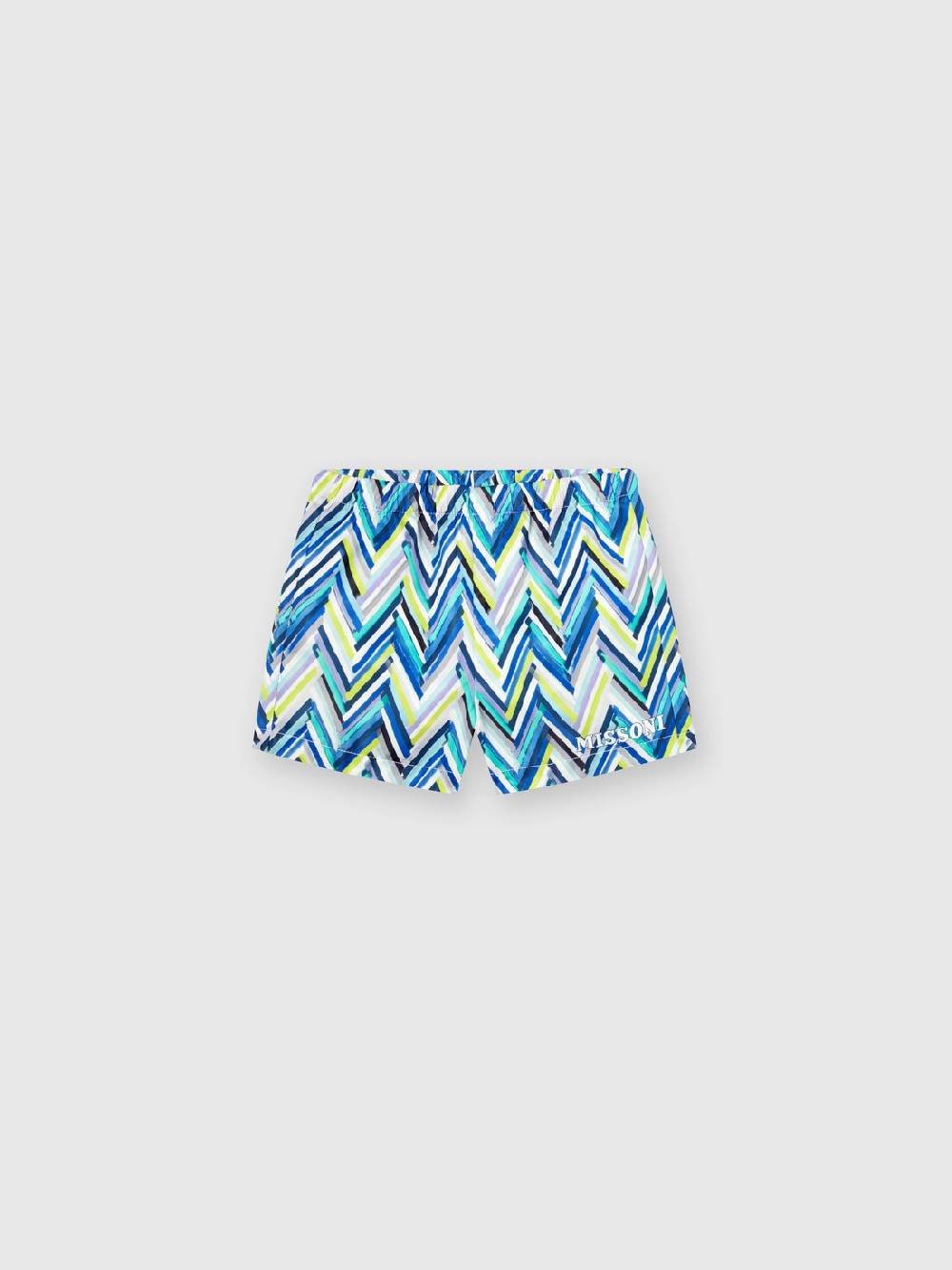 M Missoni Boxer mare con stampa zig zag e scritta logo Negozio
