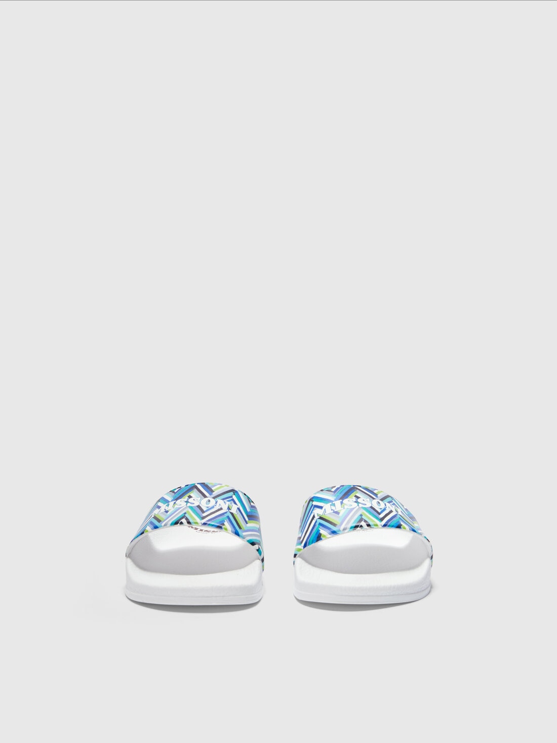 M Missoni Ciabatte con motivo chevron e scritta logo In Saldo