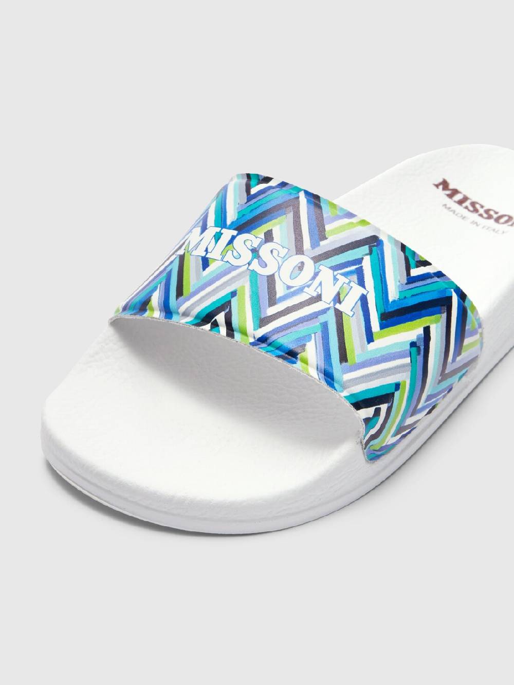 M Missoni Ciabatte con motivo chevron e scritta logo In Saldo