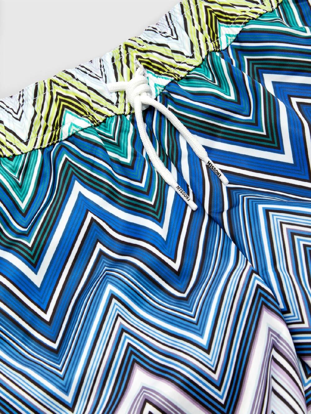 M Missoni Boxer mare con motivo chevron e scritta logo Moda