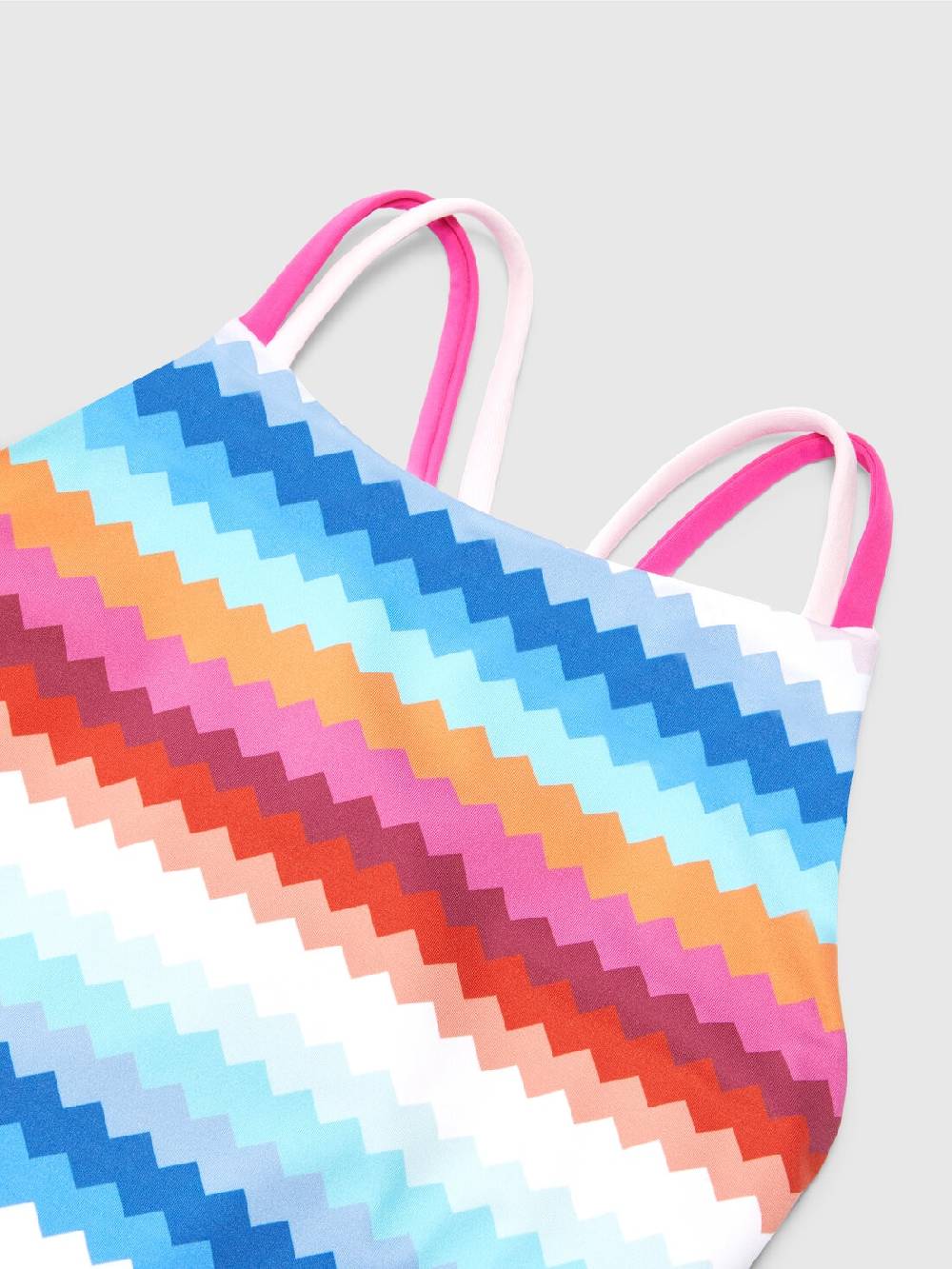 M Missoni Costume intero zig zag con scritta logo Italia