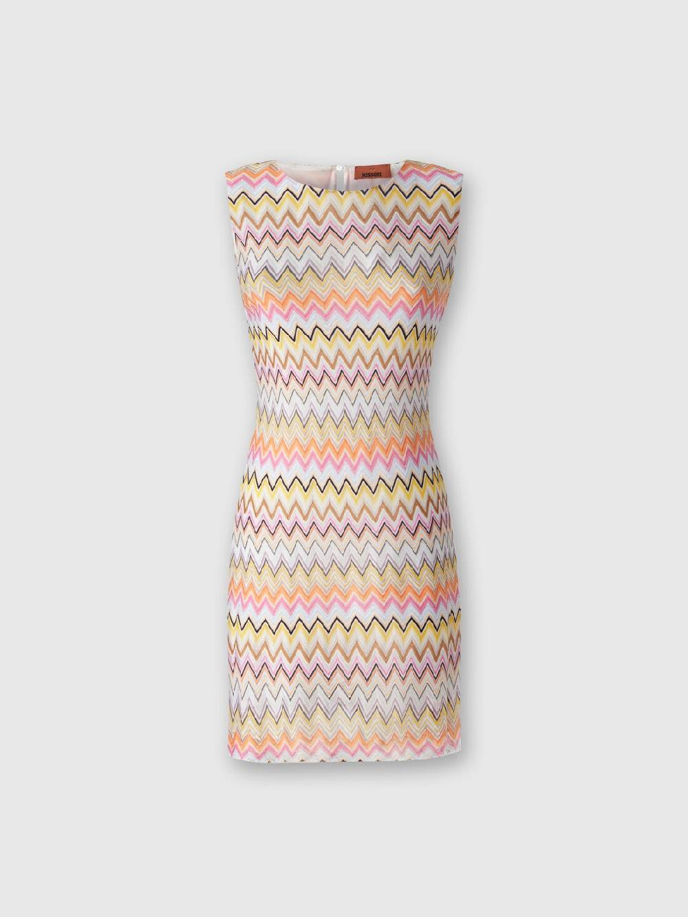 M Missoni Mini-abito senza maniche in viscosa zig zag Qualità