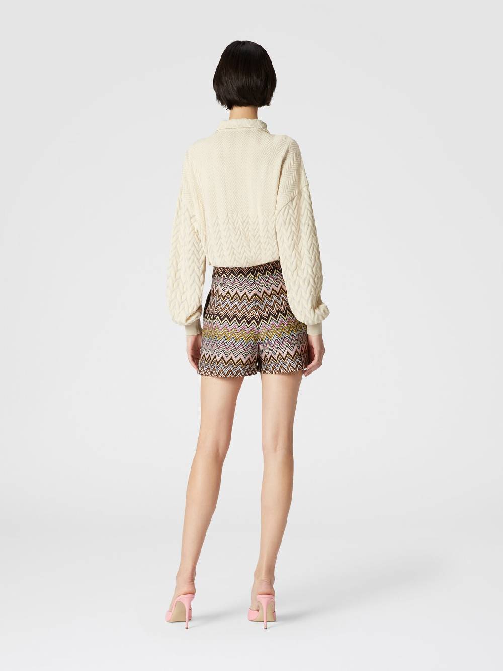 M Missoni Shorts in viscosa zig zag Pezzi Unici